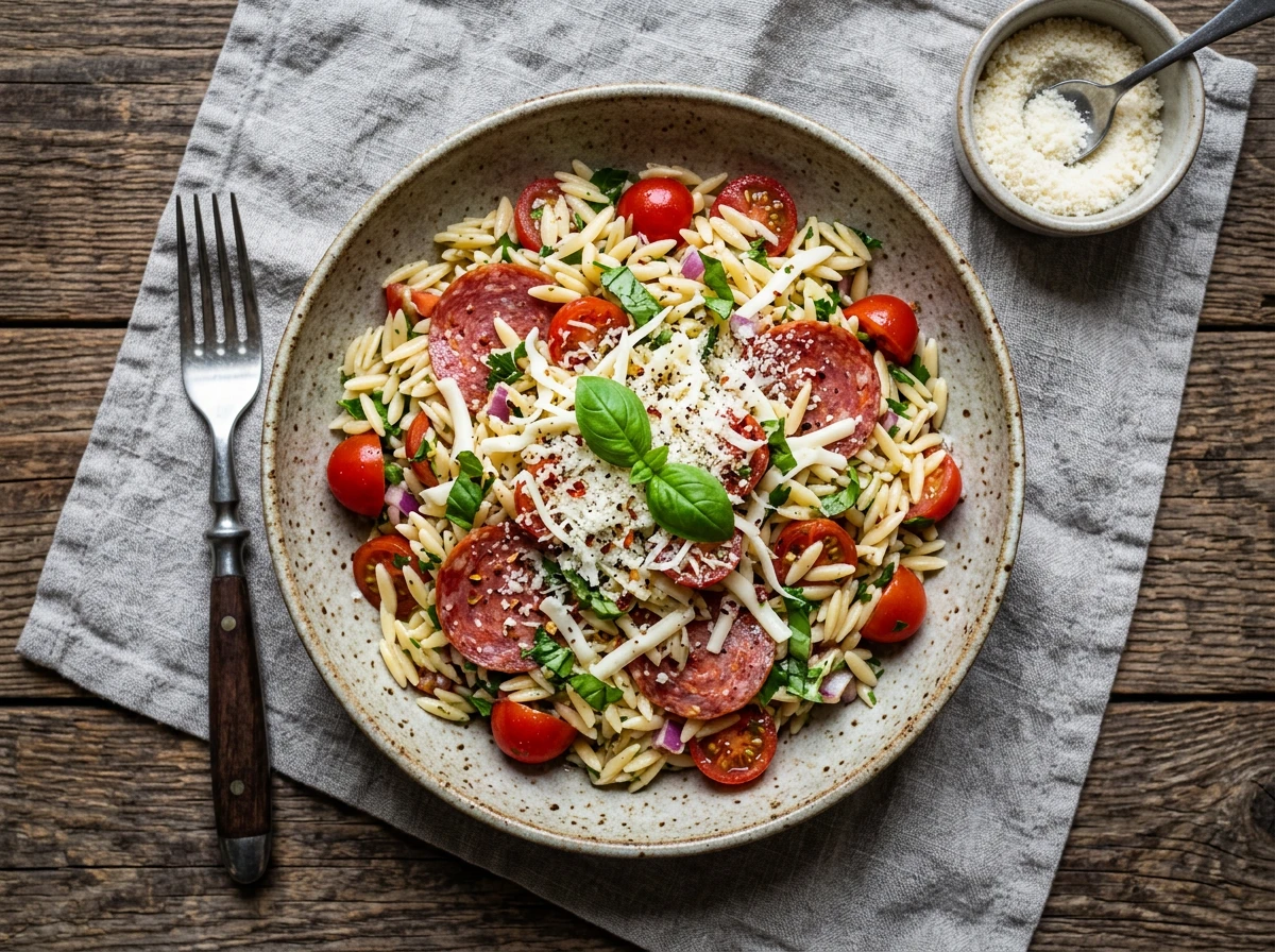 Pasta-Salat mit Pepperoni