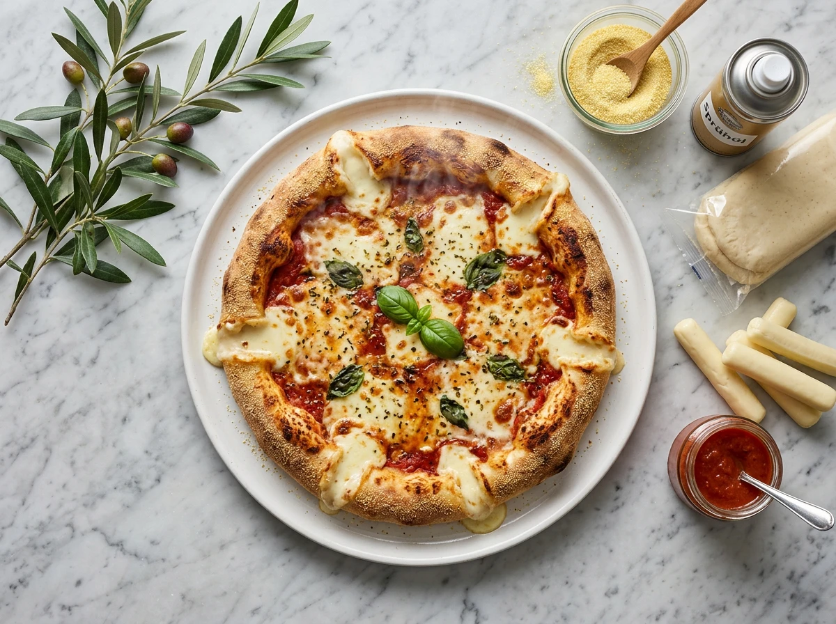 Cheese-Stuffed Crust Pizza