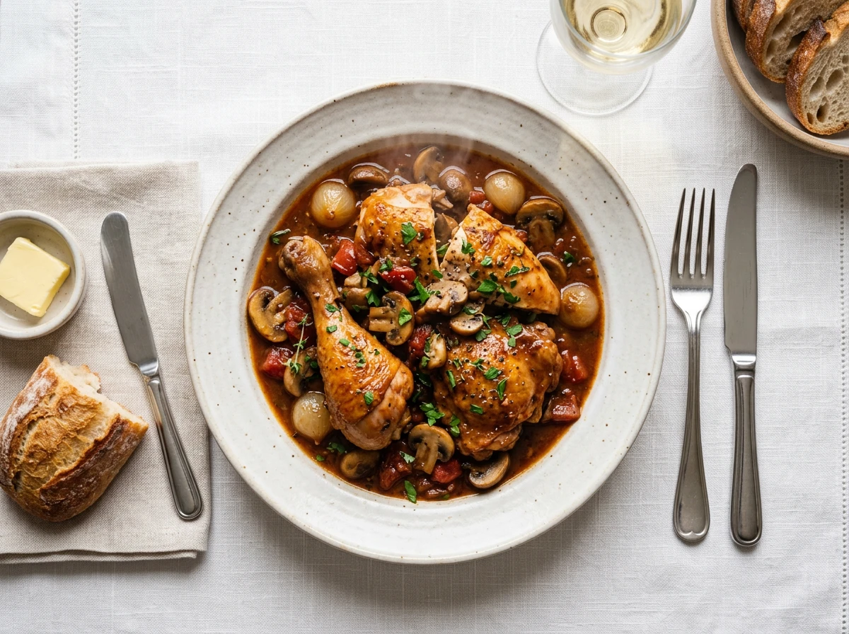 Sautéed Chicken Marengo