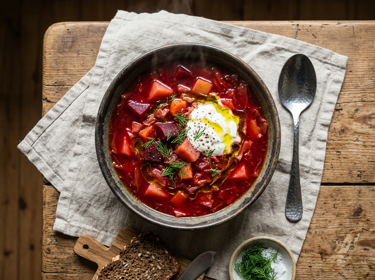 Rote-Bete-Suppe (Borschtsch)