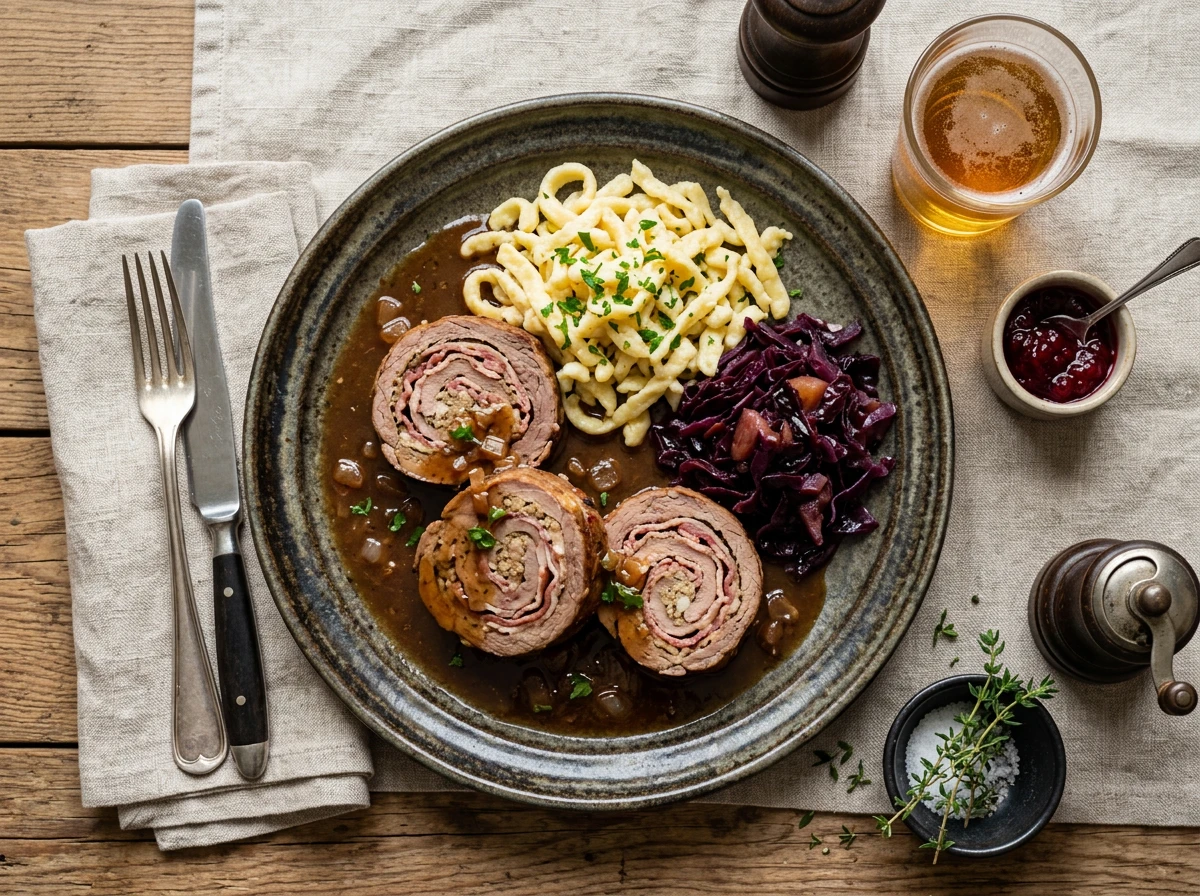 Rouladen von Kalbfleisch nach Schweizer Art