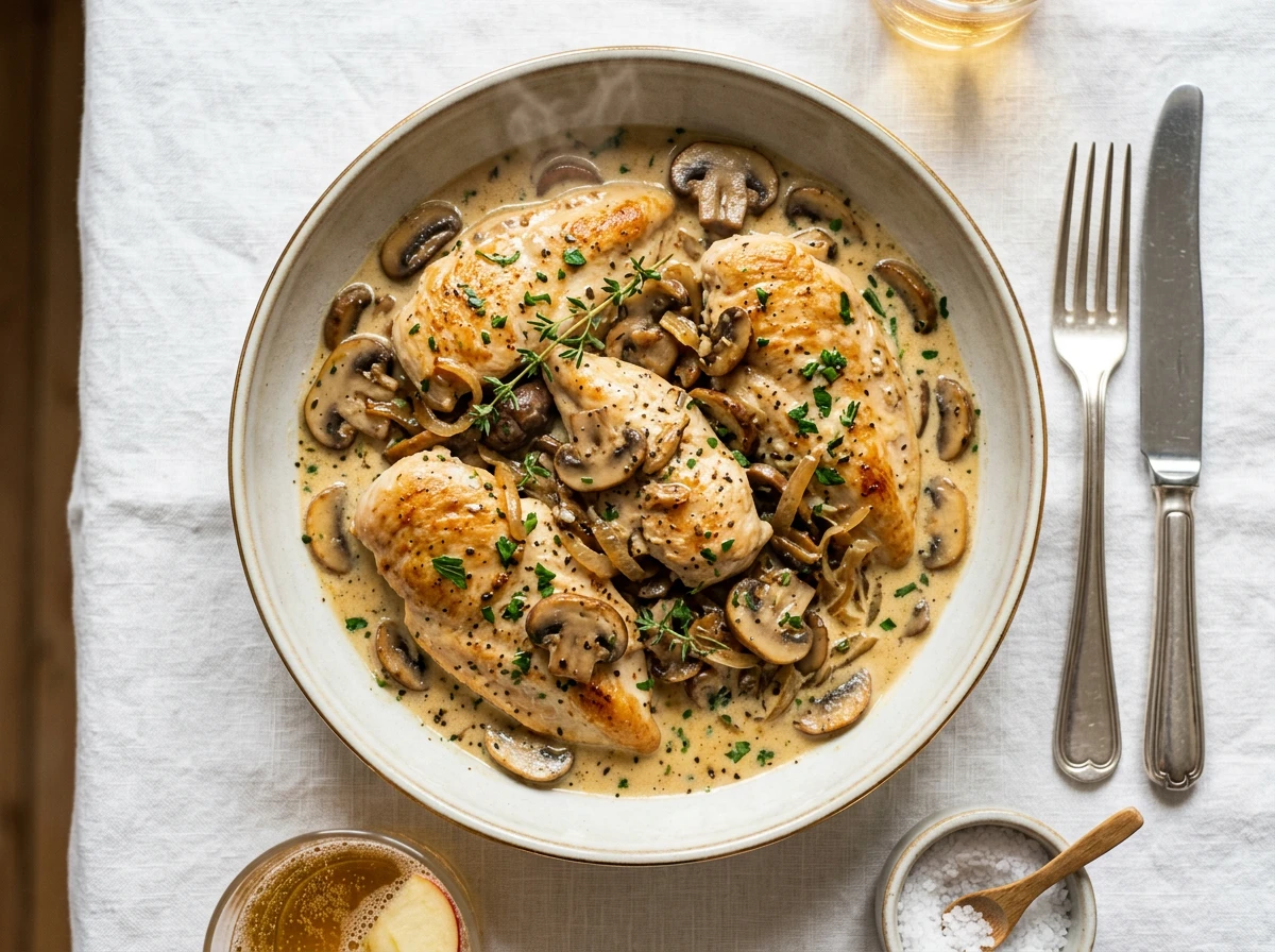 Sautéed Chicken à la Normande