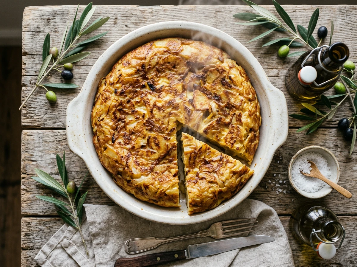 Omelette espagnole aux pommes de terre (Tortilla Española)