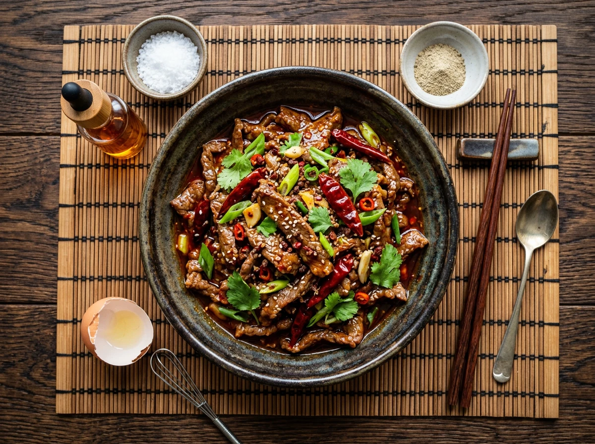 Szechuan-Rindfleisch