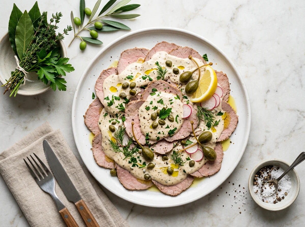 Vitello Tonnato (Veal with Tuna Sauce)