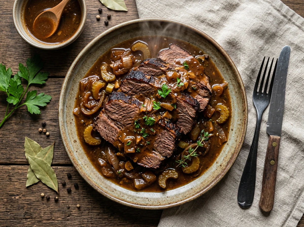 Würziger Rinderbraten (Brisket)