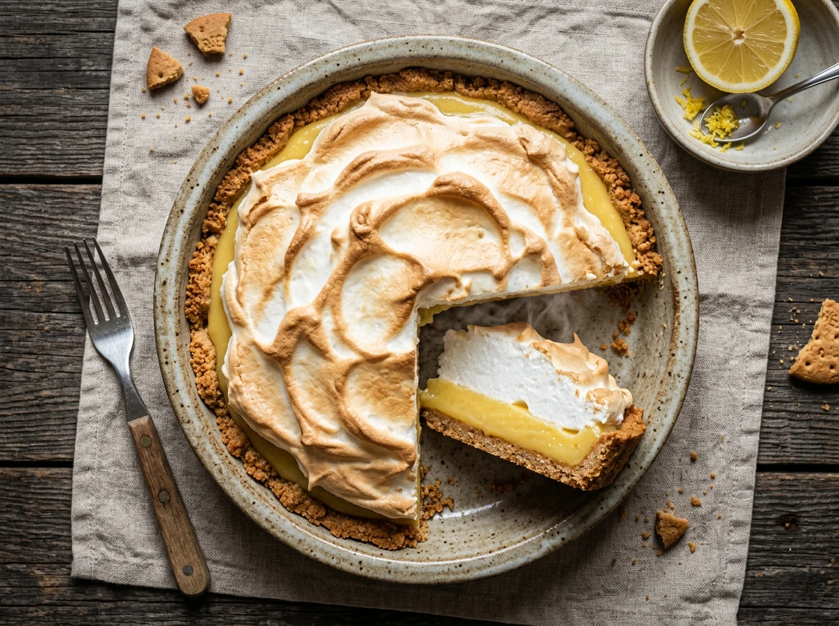 Zitronen-Baiser-Pie (British)