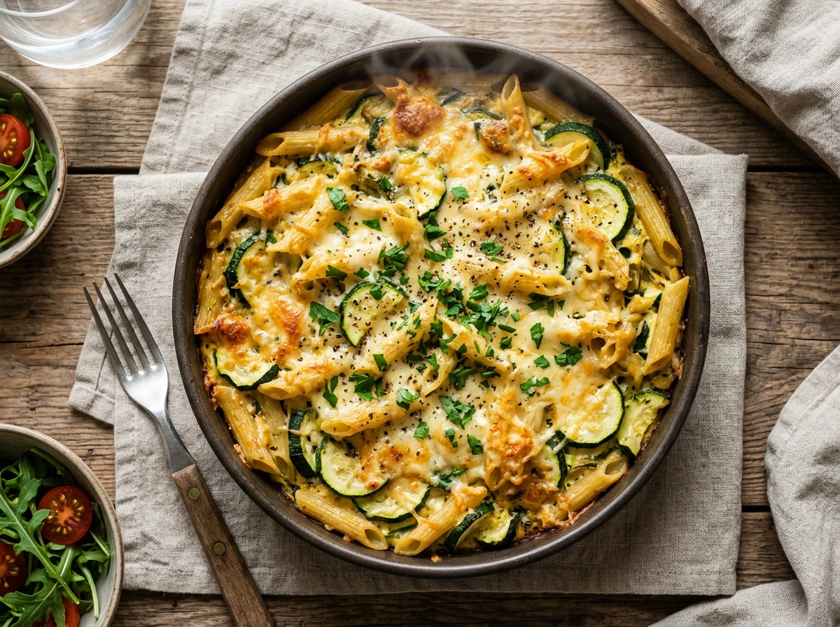 Zucchini-Nudelauflauf