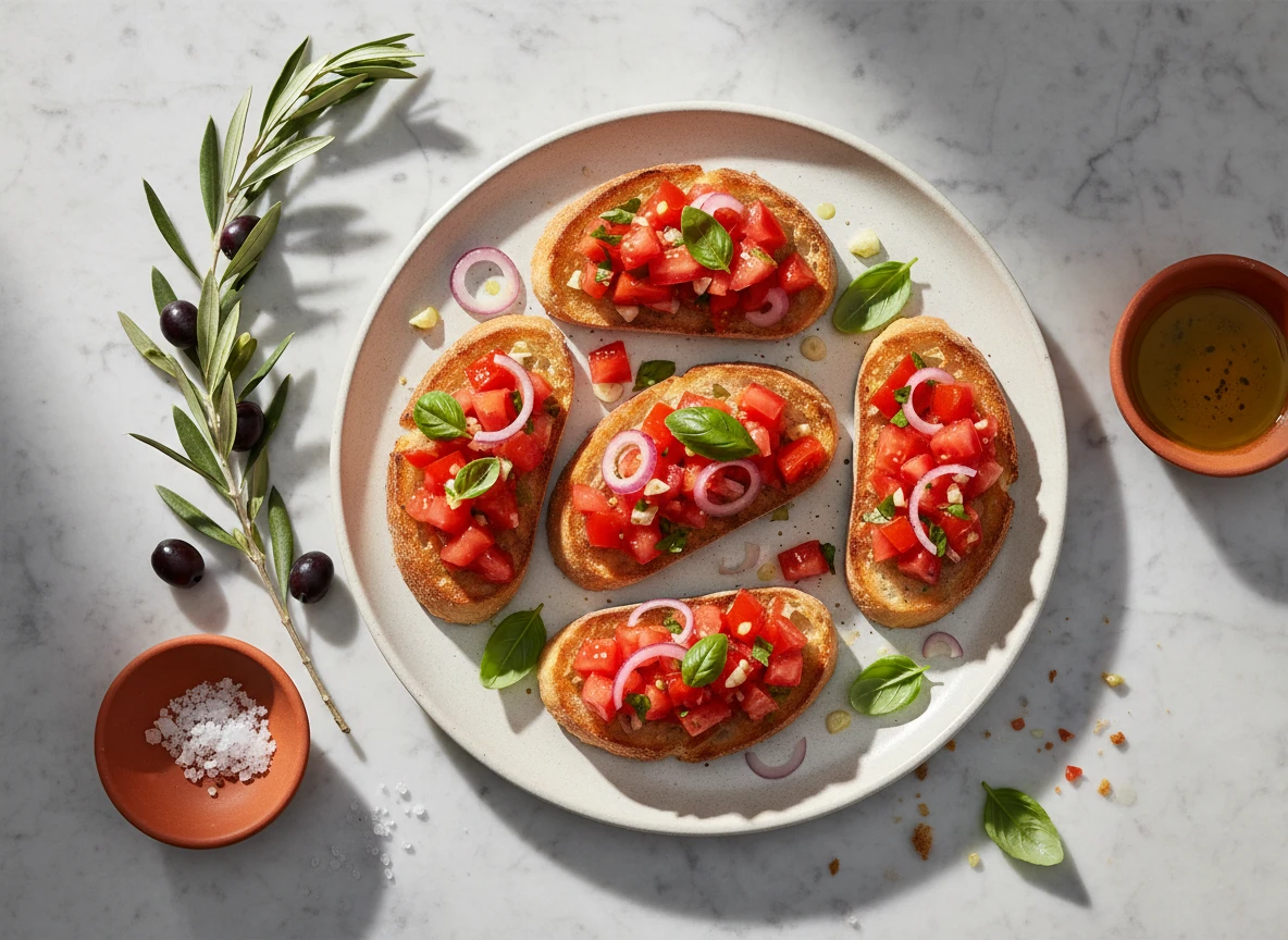 Tomato Basil Bruschetta