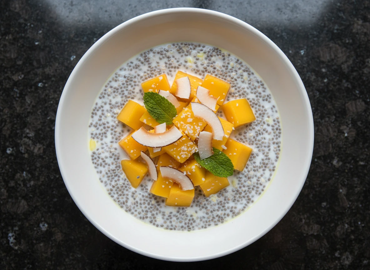 Chia Pudding Mit Mango Und Kokosmilch