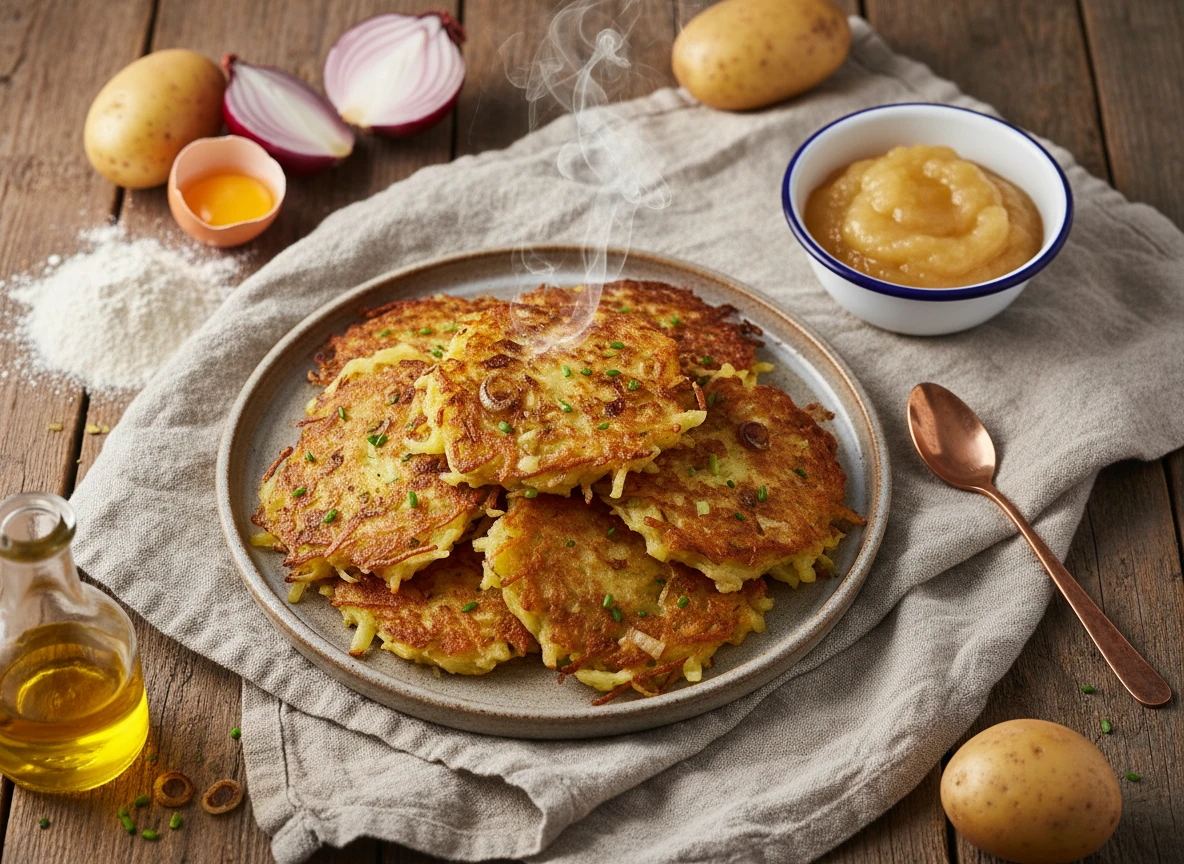 Kartoffelpuffer Mit Apfelmus