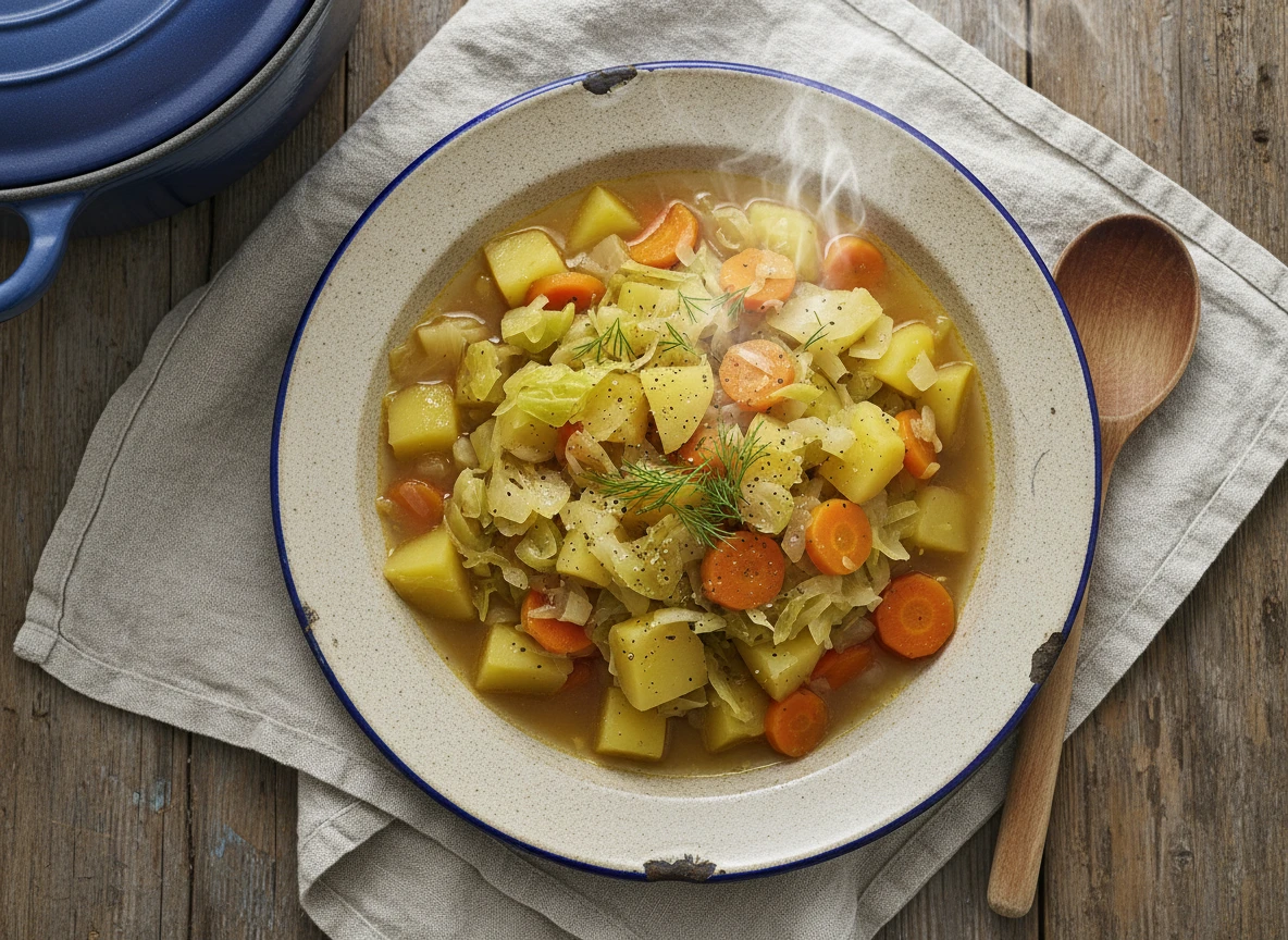 Leichter Weißkohl-Kartoffel-Eintopf