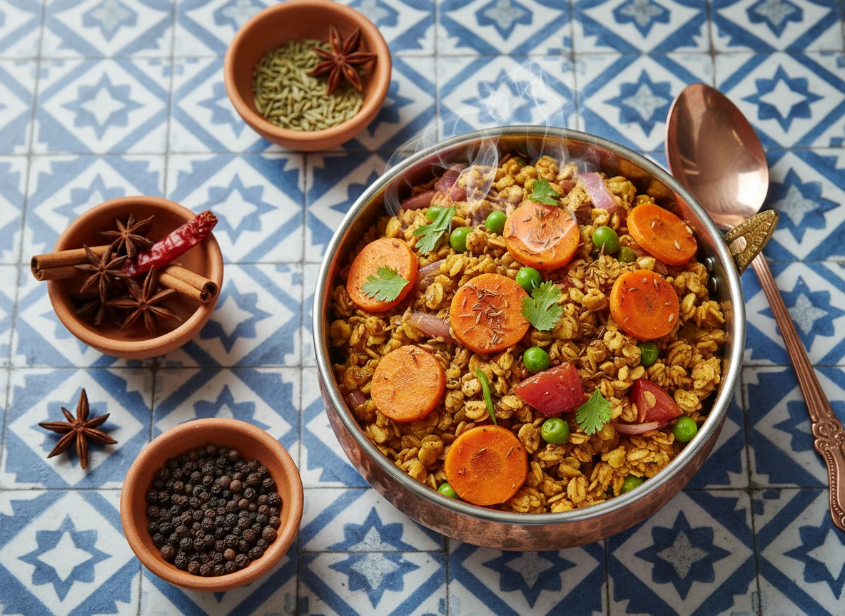 Masala Oats aux Légumes