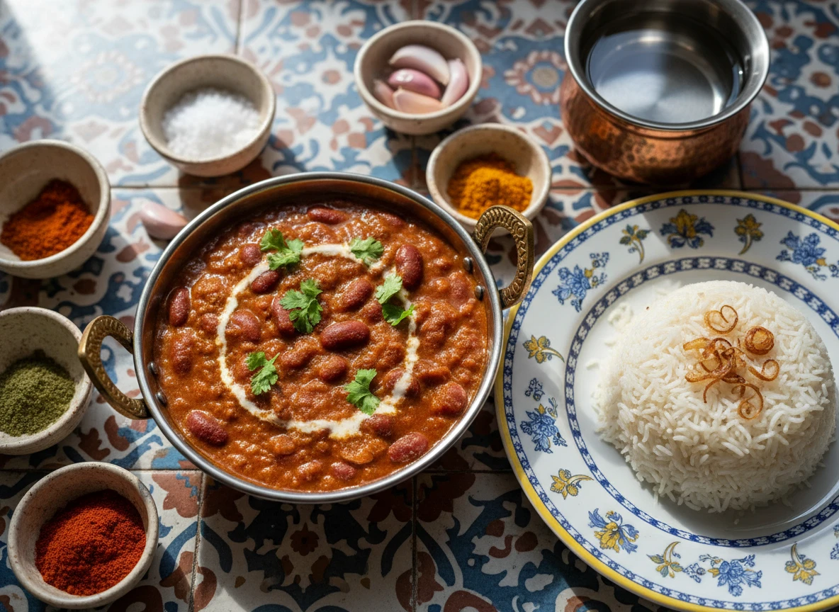Rajma Masala with Basmati Rice