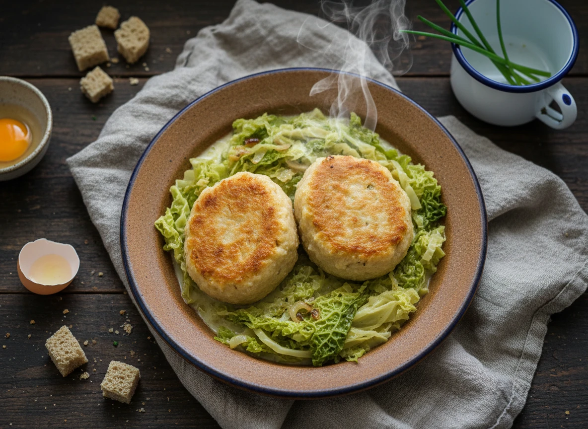 Semmelknödel Mit Rahm Wirsing